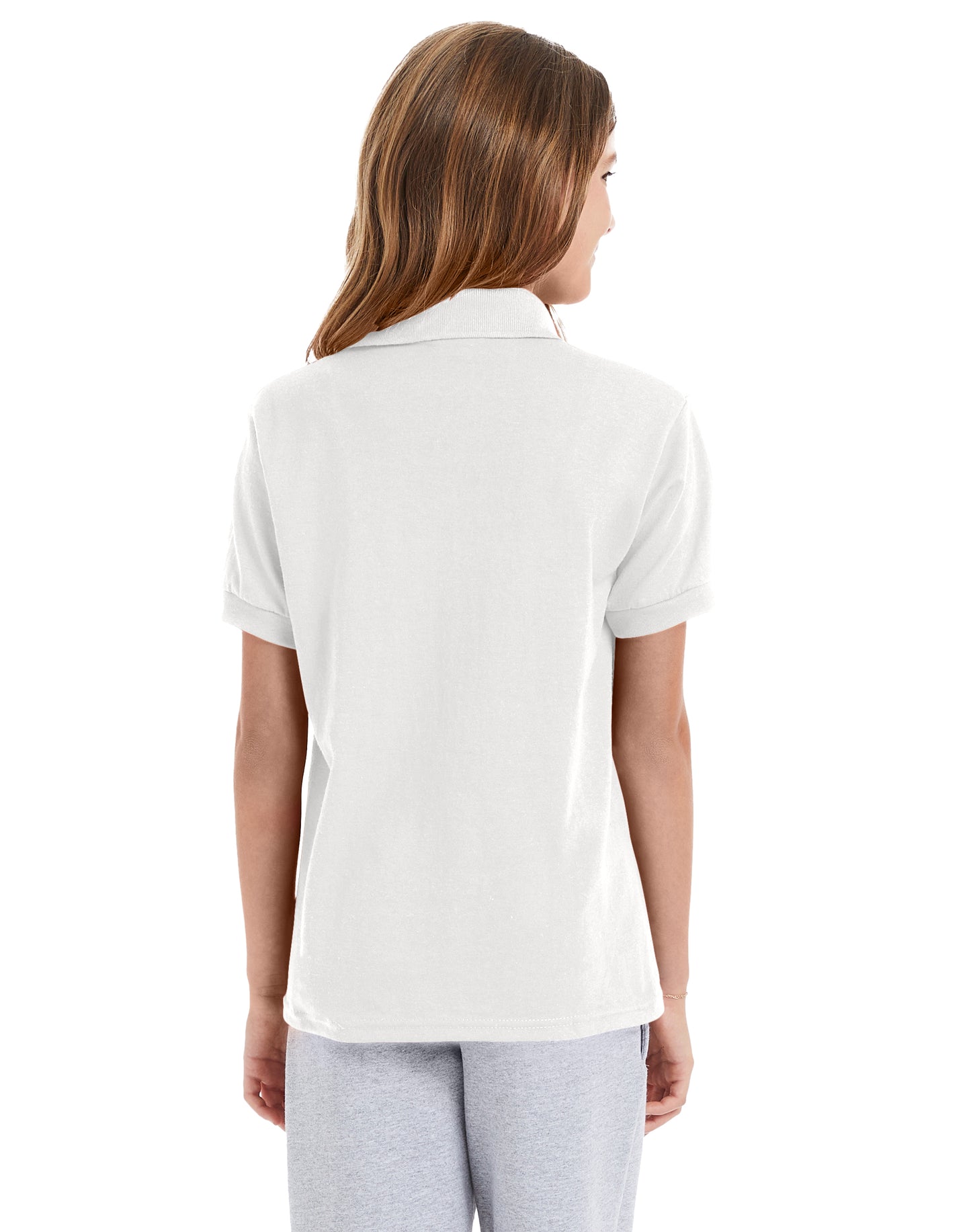 Hanes EcoSmart Jersey Polo Shirt - 054Y