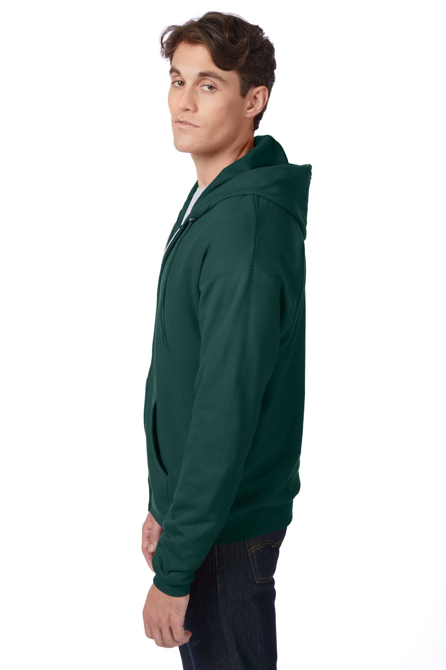 Hanes EcoSmart Full-Zip Fleece Hoodie - P180